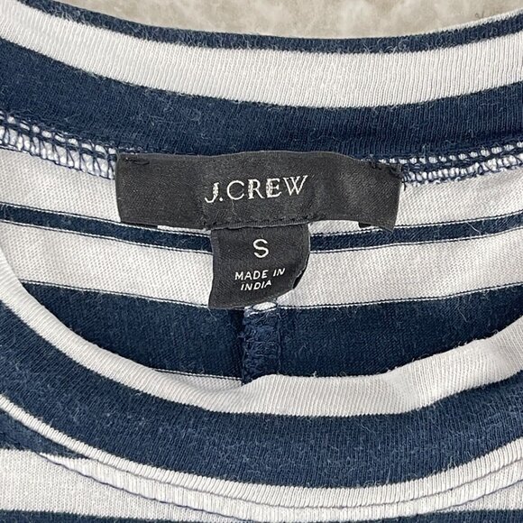 J. Crew Navy and White Striped Midi Dress - Picture 10 of 14